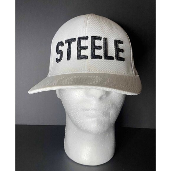 G/Fore 110 Golf White Hat STEELE Spellout Golf Cap Snapback
